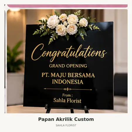 Papan Bunga Akrilik Pesantren